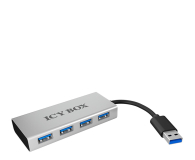 ICY BOX Hub USB-A - 4x USB-A Aluminiowy - 1298574 - zdjęcie 2